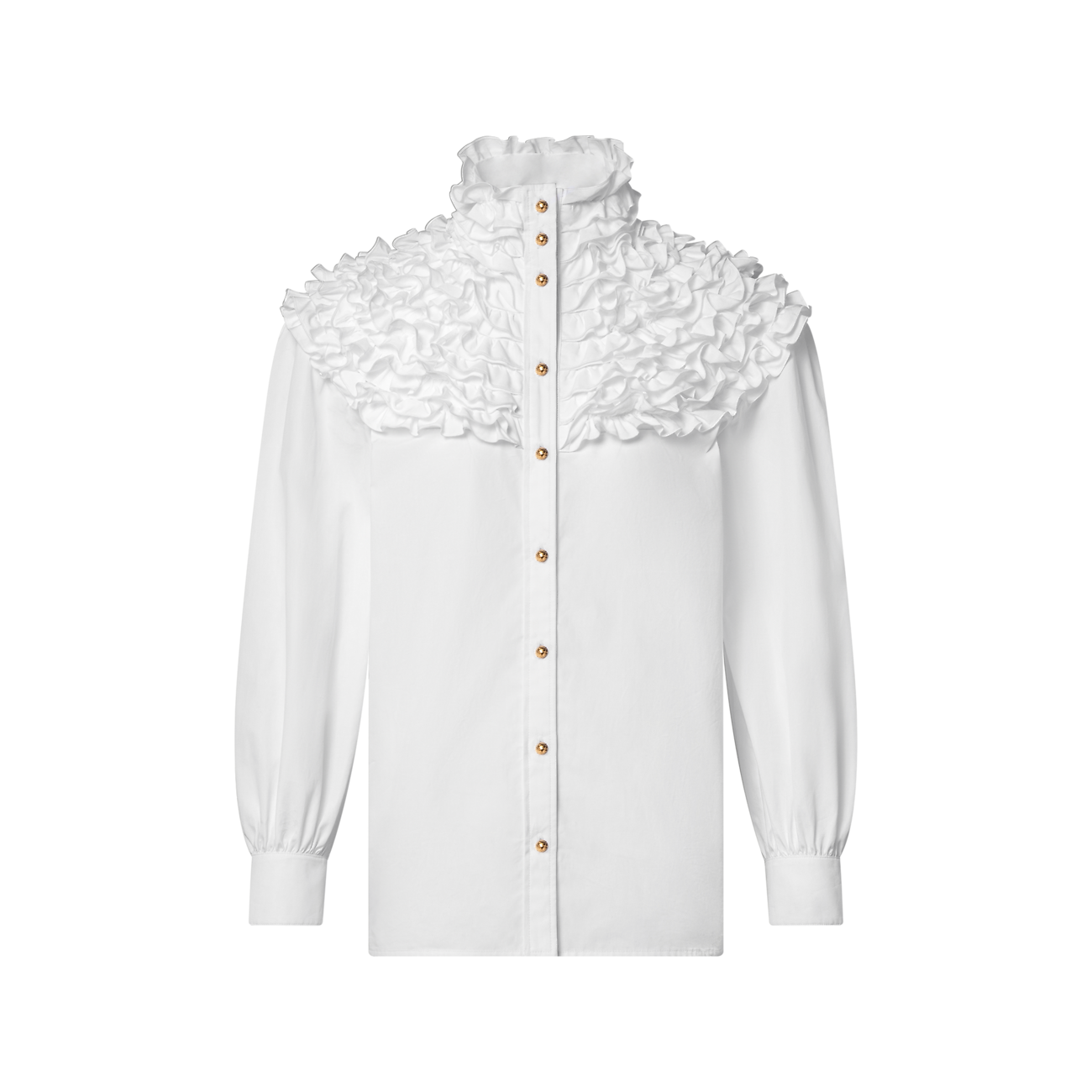 Luigi Ruffle Neck Shirt, Three Golf Balls on New Light Pink main image 1
